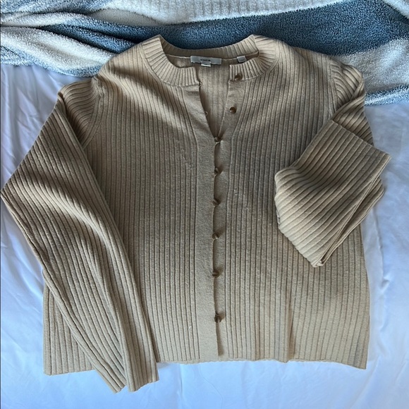 Vince Sweaters - Beige Ribbed Women's Sweater